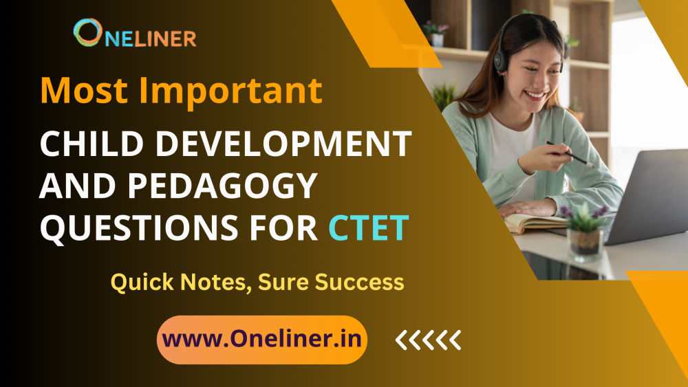 Child Development And Pedagogy Questions For CTET